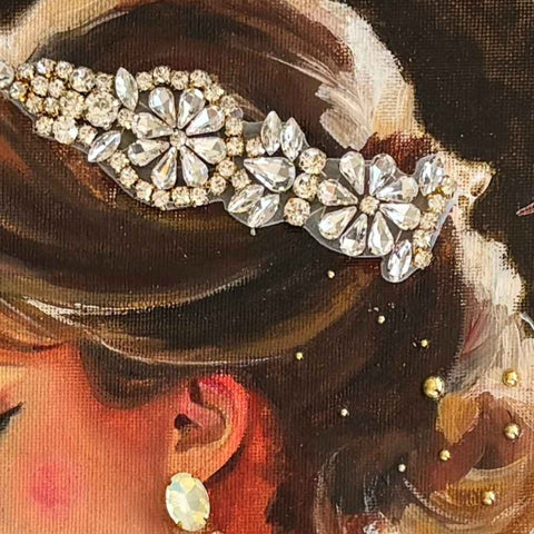 Whispers of the Divine Mixed Media Painting Buy Now on Artezaar.com Online Art Gallery Dubai UAE