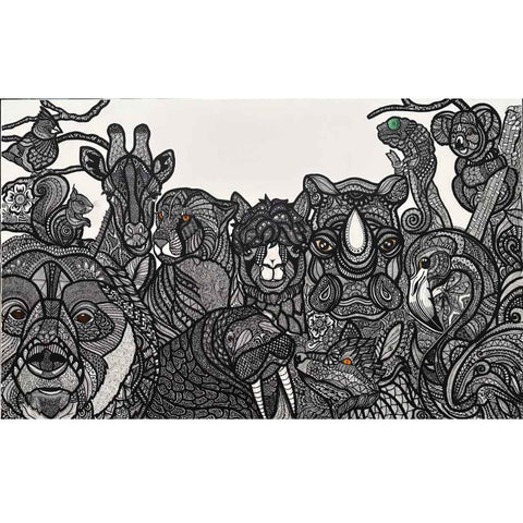 Whispers of the Vanishing Acrylic Painting Buy Now on Artezaar.com Online Art Gallery Dubai UAE