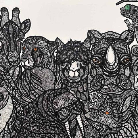 Whispers of the Vanishing Acrylic Painting Buy Now on Artezaar.com Online Art Gallery Dubai UAE