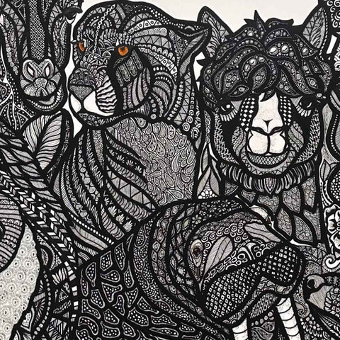 Whispers of the Vanishing Acrylic Painting Buy Now on Artezaar.com Online Art Gallery Dubai UAE