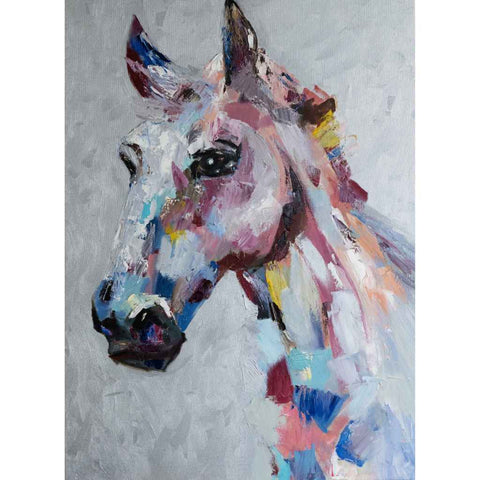 White Horse Abstract Oil Painting Buy Now on Artezaar.com Online Art Gallery Dubai UAE