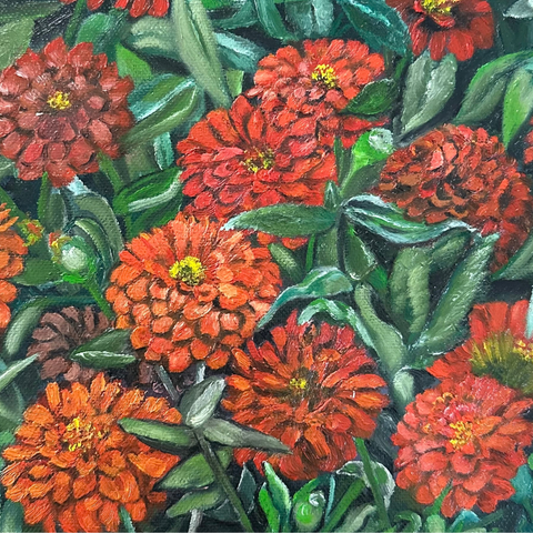 Wild Abundance - Oil Painting - Artezaar.com Online Art Gallery