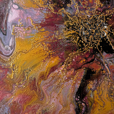 Wildfire Blossom - Acrylic Painting - Artezaar.com Online Art Gallery