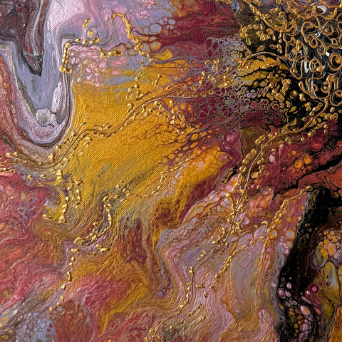 Wildfire Blossom - Acrylic Painting - Artezaar.com Online Art Gallery