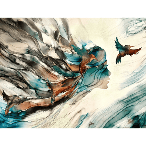 Winds Of Change - Alcohol Inks Painting - Artezaar.com Online Art Gallery
