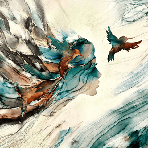 Winds Of Change - Alcohol Inks Painting - Artezaar.com Online Art Gallery