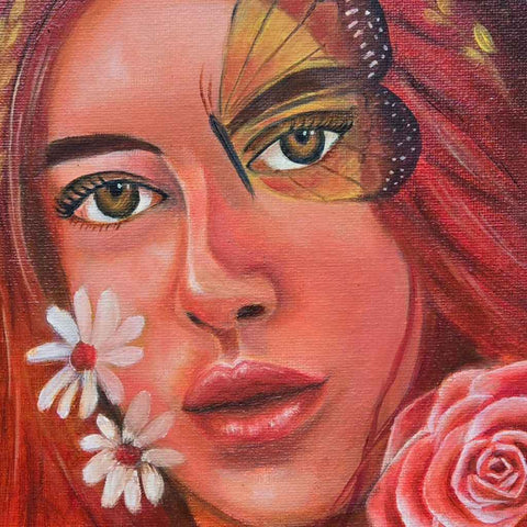 Wings of Dreams Mixed Media Painting Buy Now on Artezaar.com Online Art Gallery Dubai UAE