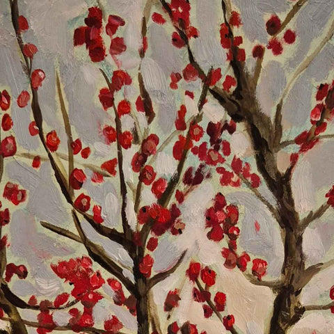 Winterberry Fine Oil Painting Buy Now on Artezaar.com Online Art Gallery Dubai UAE