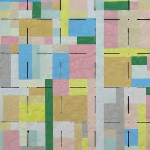 Yummy Grid Abstract Acrylic Painting Buy Now on Artezaar.com Online Art Gallery Dubai UAE