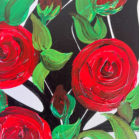 9 Roses Acrylic Painting Buy Now on Artezaar.com Online Art Gallery Dubai UAE