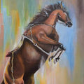 After the Ride Fine Art Acrylic Painting Buy Now on Artezaar.com Online Art Gallery Dubai UAE