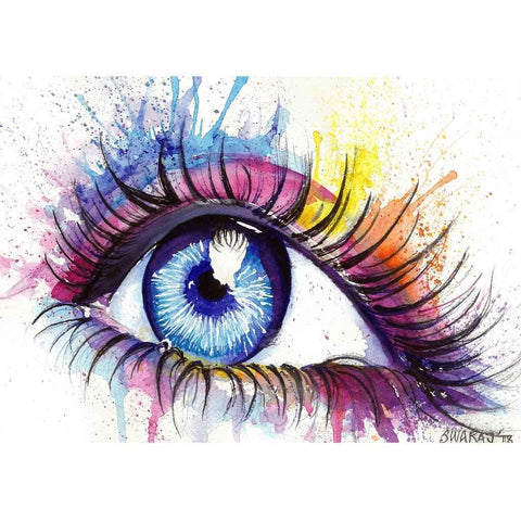 An Eye Watercolor Painting Buy Now on Artezaar.com Online Art Gallery Dubai UAE