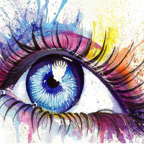 An Eye Watercolor Painting Buy Now on Artezaar.com Online Art Gallery Dubai UAE