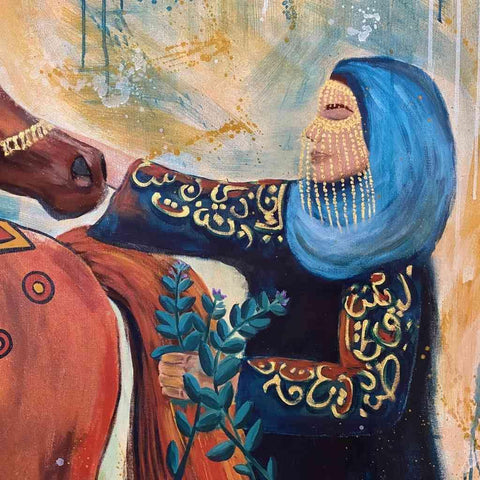 Arabian Beauties Fine Art Acrylic Painting Buy Now on Artezaar.com Online Art Gallery Dubai UAE