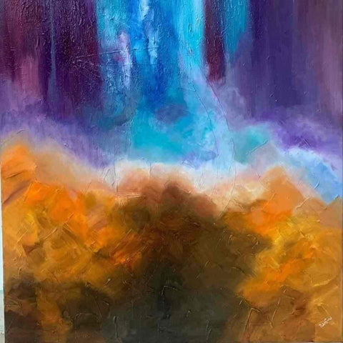 Aurora Oil Painting Buy Now on Artezaar.com Online Art Gallery Dubai UAE