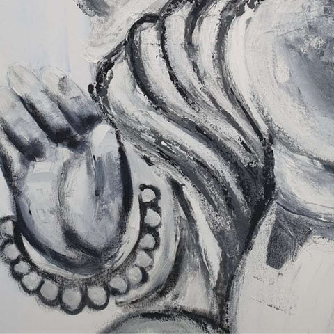 Auspicious Ganesha by Leena Kewlani Acrylic Painting Buy now on artezaar.com Online Art Gallery