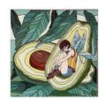 Avocado Fairy Glass Painting Buy Now on Artezaar.com Online Art Gallery Dubai UAE