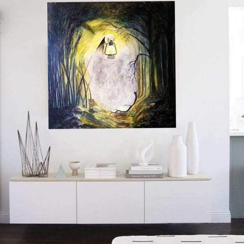 Be The Light In The Darkness Fine Art Acrylic Painting Buy Now on Artezaar.com Online Art Gallery Dubai UAE