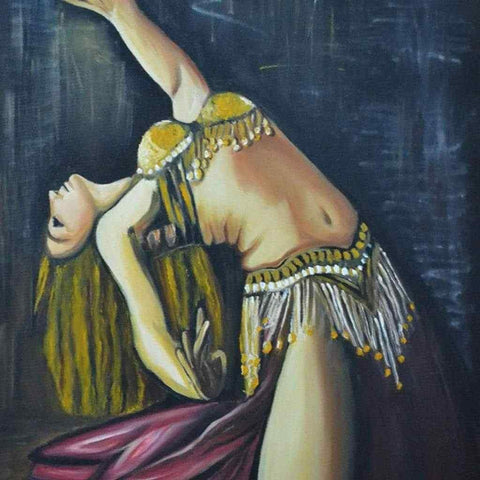 Belly Dancer Oil Painting Buy Now on Artezaar.com Online Art Gallery Dubai UAE