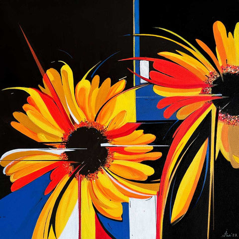 Bloom With Grace Acrylic Painting Buy Now on Artezaar.com Online Art Gallery Dubai UAE