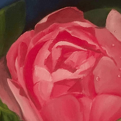 Blooming Rose Fine Art Oil Painting Buy Now on Artezaar.com Online Art Gallery Dubai UAE