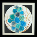 Blue Bouquet Mixed Media Alcohol Ink Painting Buy Now on Artezaar.com Online Art Gallery Dubai UAE