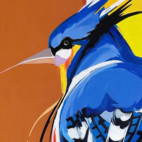 Blue Jay Acrylic Painting Buy Now on Artezaar.com Online Art Gallery Dubai UAE
