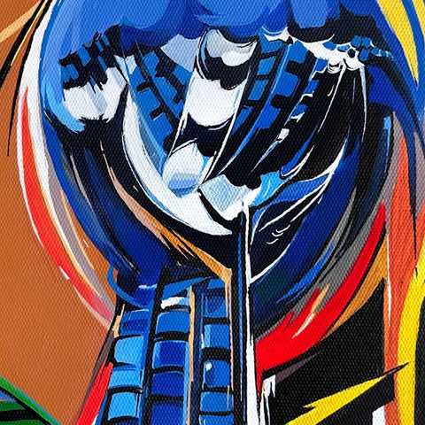Blue Jay Acrylic Painting Buy Now on Artezaar.com Online Art Gallery Dubai UAE