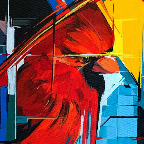 Cardinal Acrylic Painting Buy Now on Artezaar.com Online Art Gallery Dubai UAE