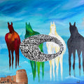 Dreams Mixed Media Painting Buy Now on Artezaar.com Online Art Gallery Dubai UAE