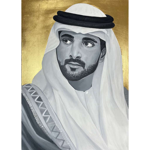 Fazza by Fleur Josephine Mixed media Painting Buy Now on Artezaar.com Online Art Gallery Dubai UAE
