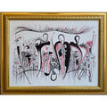 Greater Heights Ink on Canvas Painting Buy Now on Artezaar.com Online Art Gallery Dubai UAE