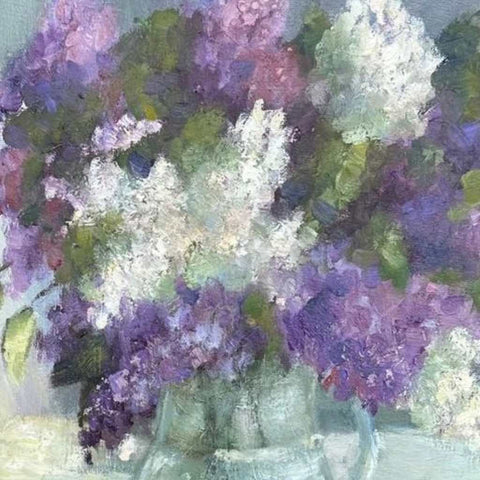 Lilac Oil Painting Buy Now on Artezaar.com Online Art Gallery Dubai UAE
