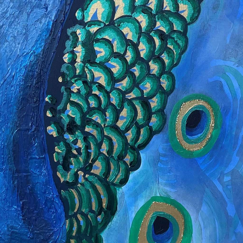 Royal Peacock Painting Artezaar Art Gallery Dubai Artezaar royal-peacock-painting-artezaar-art-gallery-dubai-artezaar