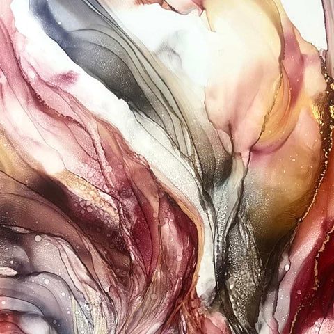 The Paradigm Shift Mixed Media Alcohol Ink Abstract Painting Buy Now on Artezaar.com Online Art Gallery Dubai UAE