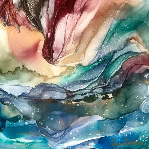 The Paradigm Shift Mixed Media Alcohol Ink Abstract Painting Buy Now on Artezaar.com Online Art Gallery Dubai UAE