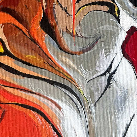 Tiger Acrylic Painting Buy Now on Artezaar.com Online Art Gallery Dubai UAE