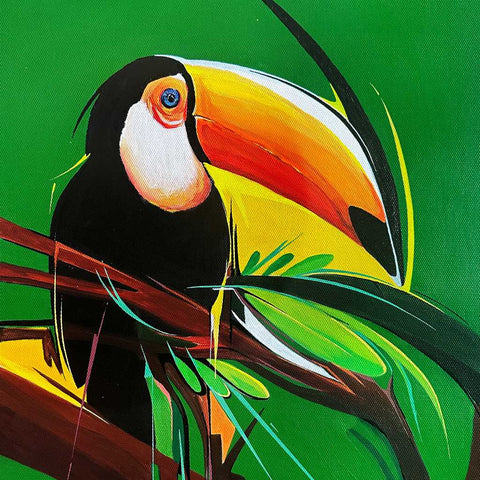 Toucans Acrylic Painting Buy Now on Artezaar.com Online Art Gallery Dubai UAE