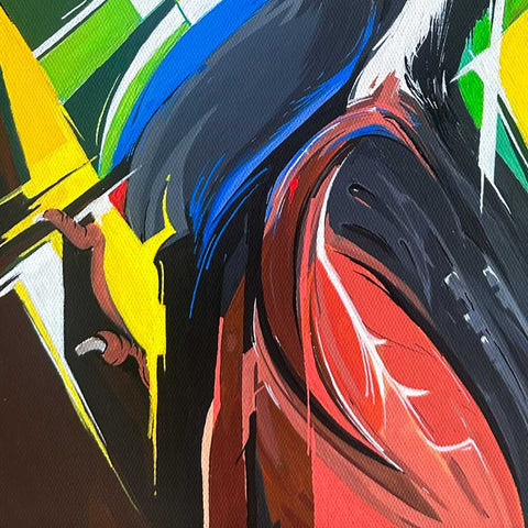 Woodpecker Acrylic Painting Buy Now on Artezaar.com Online Art Gallery Dubai UAE