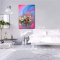 Blossoming Dawn Mixed Media Painting Buy Now on Artezaar.com Online Art Gallery Dubai UAE
