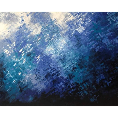 Blue Waves Abstract Oil Painting Buy Now on Artezaar.com Online Art Gallery Dubai UAE4