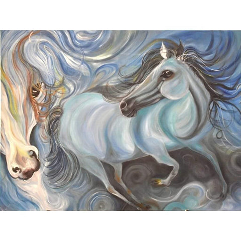 Bronco Whirls Oil Painting Buy Now on Artezaar.com Online Art Gallery Dubai UAE