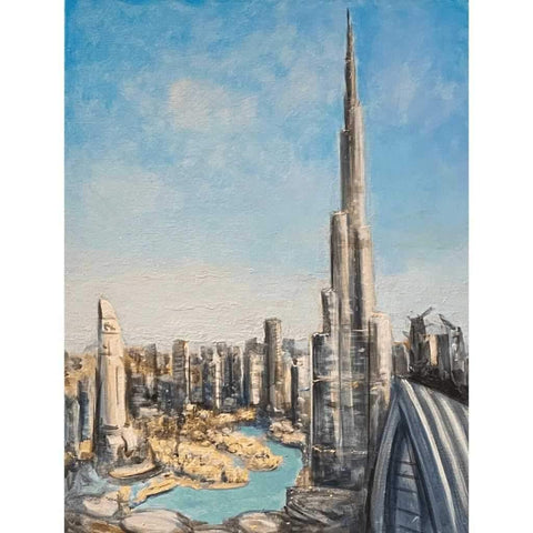 Burj Acrylic Painting Buy Now on Artezaar.com Online Art Gallery Dubai UAE