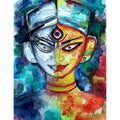 Durga Watercolor Painting Buy Now on Artezaar.com Online Art Gallery Dubai UAE