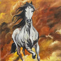 Enigmatic Stallion Oil Painting Buy Now on Artezaar.com Online Art Gallery Dubai UAE