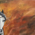 Enigmatic Stallion Oil Painting Buy Now on Artezaar.com Online Art Gallery Dubai UAE