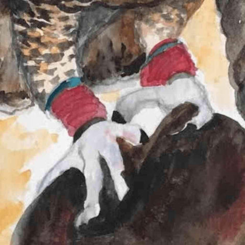 Falcon Watercolor Painting Buy Now on Artezaar.com Online Art Gallery Dubai UAE