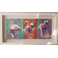 Flamingos In Triptych Fine Art Watercolor Painting Buy Now on Artezaar.com Online Art Gallery Dubai UAE