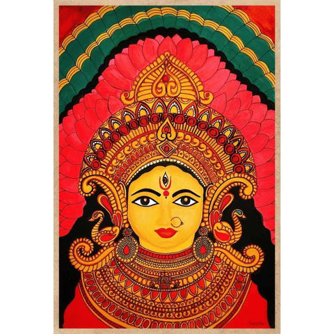 Goddess Devi Acrylic Painting Buy Now on Artezaar.com Online Art Gallery Dubai UAE