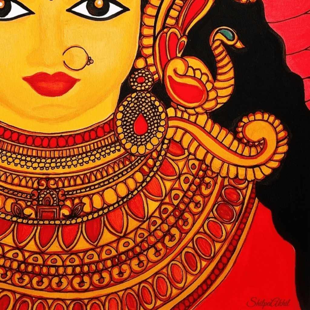 Fine Art | Acrylic painting | Goddess Devi | Artezaar.com Online Dubai ...